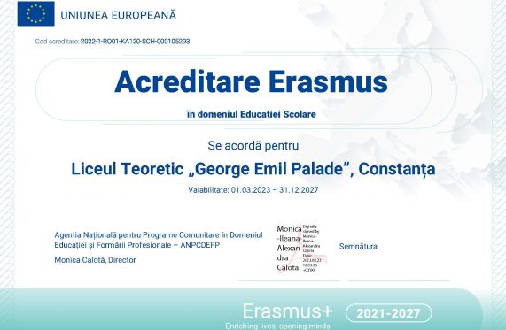ERASMUS+1, Proiectul: 2023-1-RO01-KA121-SCH-000128372